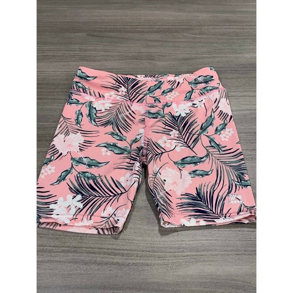 Reebok Other - Reebok Girls Medium 10/12 Pink Tropical Shorts B5